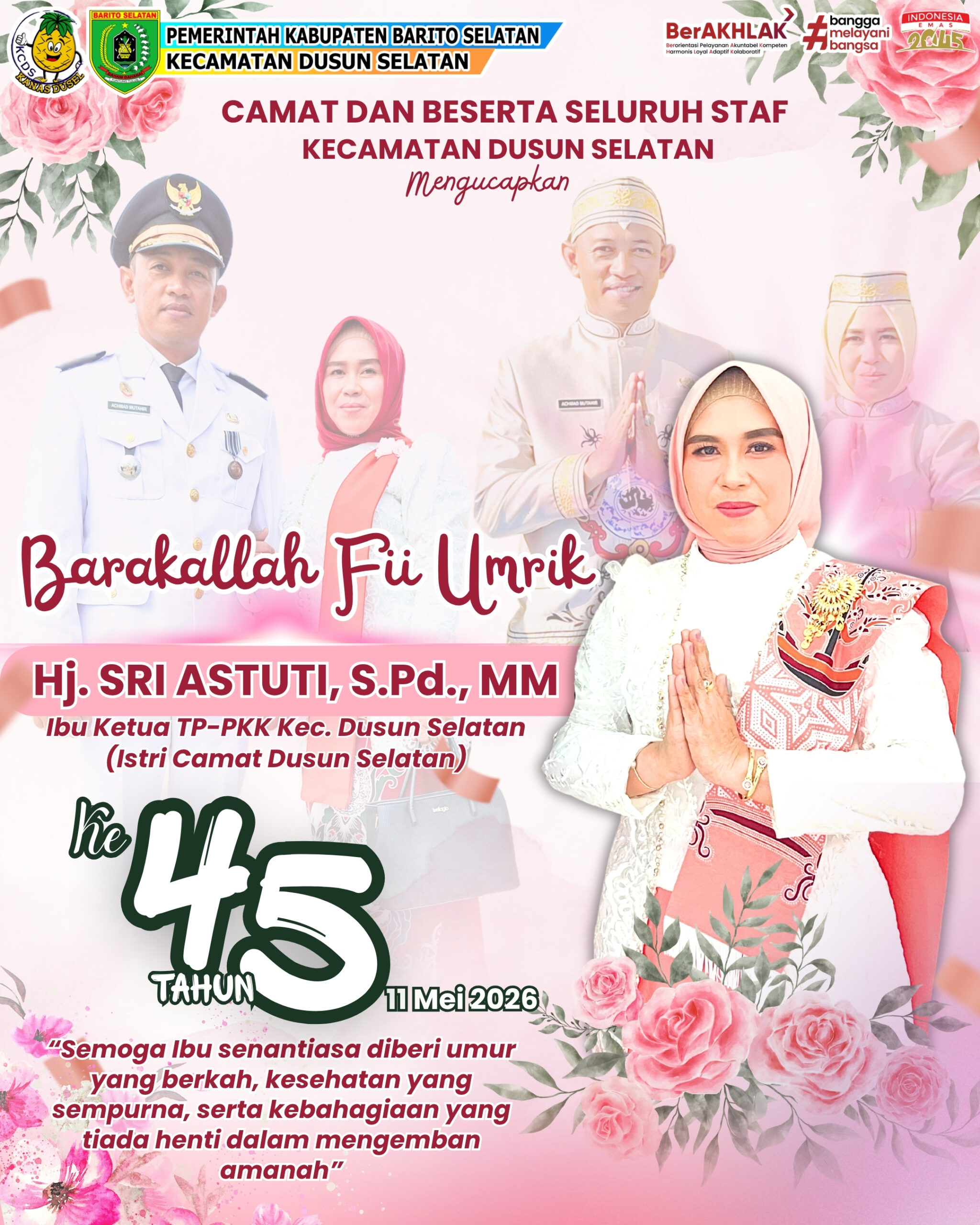 Ultah Ibu Ketua PKK Pink
