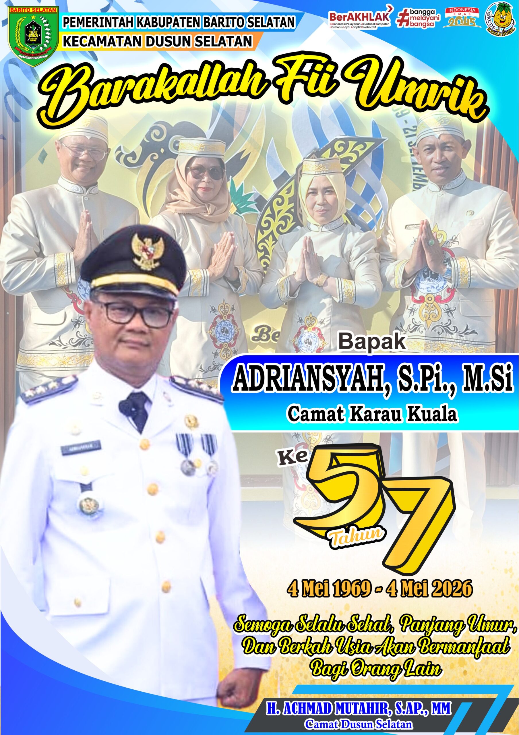Ultah Pak Camat Karau Kuala